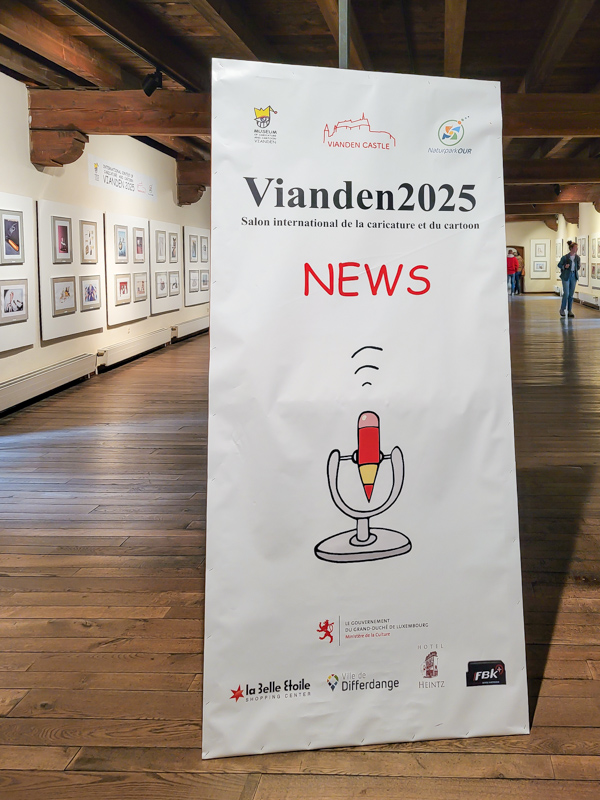 Internationale cartoonwedstrijd 2025 @ kasteel Vianden, Luxemburg Internationale cartoonwedstrijd 2025 @ kasteel Vianden, Luxemburg